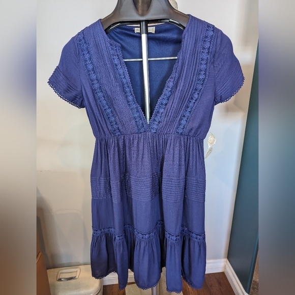 Navy Blue Altar’d State mini dress size XS  New With Tags In USD - Picture 8 of 15